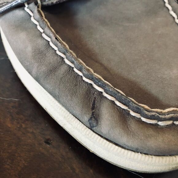 Sperry Cheetah Leopard Gray Boat Shoes 8 - Picture 5 of 7